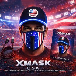 USA Xmask - Insane - SONOLuminous mask for football fans