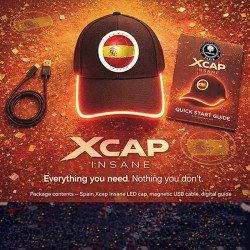 SPAIN Xcap - Insane - SONOLuminous cap for football fans