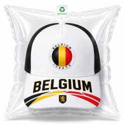 SOCCER WORL CUP 2026  BELGIUM WHITE Xcap - Insane - BIOLuminous cap for football fans
